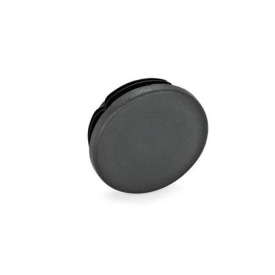 GN 991 Endstopfen, Kunststoff, rund oder quadratisch d / s: D - Durchmesser<br />Farbe: SW - schwarz, RAL 9005, matt