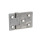 GN 237.3 Schwerlastscharniere, Edelstahl, horizontal verlängert Form: B - mit Bohrungen für Senkschrauben und Zentrieransätzen
Oberfläche: GS - matt gestrahlt
Scharnierflügel: l3 ≠ l4 - einseitig verlängert