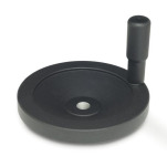 Scheibenhandräder, schwarz, kunststoffbeschichtet