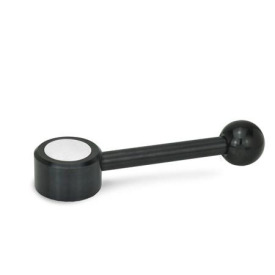 GN 125 Verstellbare Flachspannhebel mit Innengewinde, Stahl Form: D - Hebel gerade