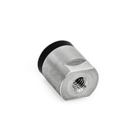 GN 52.6 Haltemagnete, Neodym-Eisen-Bor (NdFeB), Gehäuse Edelstahl, mit gummierter Haftfläche 