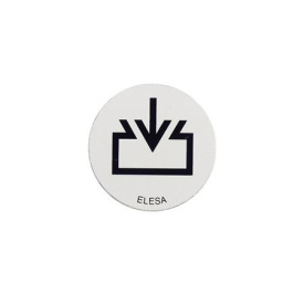 GN 747.1 Alu-Plättchen mit Einfüllsymbol,  für GN 745 / GN 745.2 