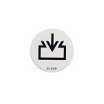 Alu-Plättchen mit Einfüllsymbol,  für GN 745 / GN 745.2
