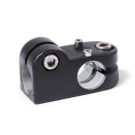 GN 191.1 Winkel-Verfahrschlitten für Lineareinheiten, Aluminium Bildzuordnung: G - mit Gleiteinsatz<br />Oberfläche: SW - schwarz, RAL 9005, strukturmatt